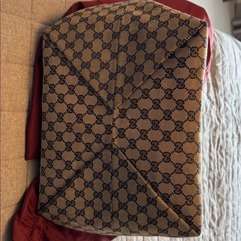 Gucci navy and beige tote - Picture 4 of 6